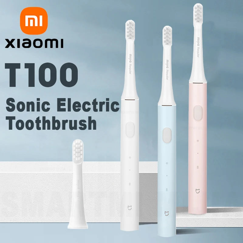 MIJIA T100 Sonic Electric Toothbrush - 30-Day Battery Life, 16500 RPM Vibration, USB Rechargeable, IPX7 Waterproof