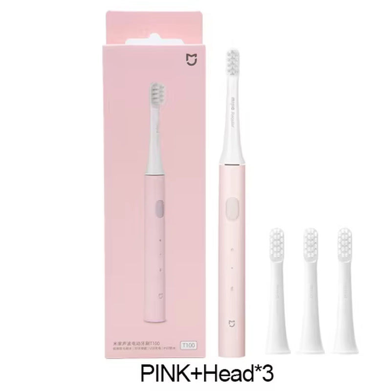 MIJIA T100 Sonic Electric Toothbrush - 30-Day Battery Life, 16500 RPM Vibration, USB Rechargeable, IPX7 Waterproof