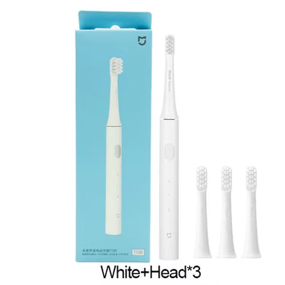 MIJIA T100 Sonic Electric Toothbrush - 30-Day Battery Life, 16500 RPM Vibration, USB Rechargeable, IPX7 Waterproof