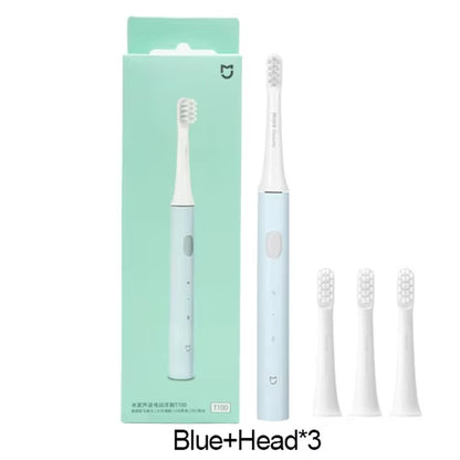 MIJIA T100 Sonic Electric Toothbrush - 30-Day Battery Life, 16500 RPM Vibration, USB Rechargeable, IPX7 Waterproof